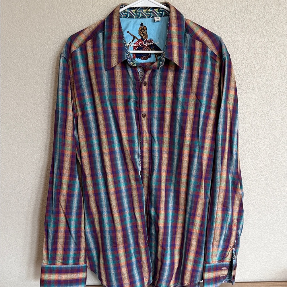 Robert Graham Multicolor Striped Button Down Shirt